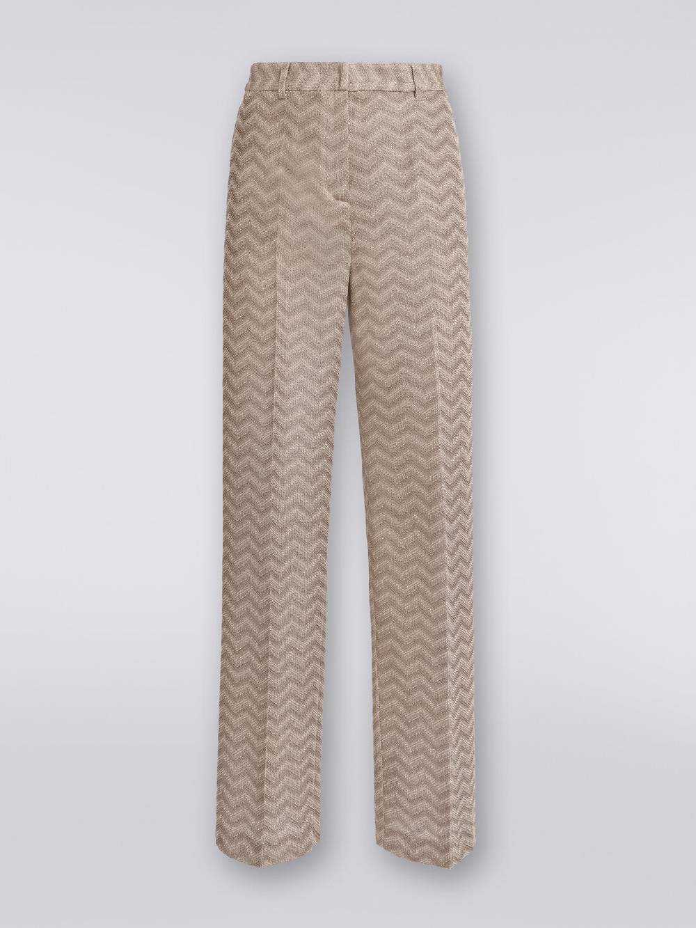 Missoni Pantaloni dritti in cotone chevron Italia