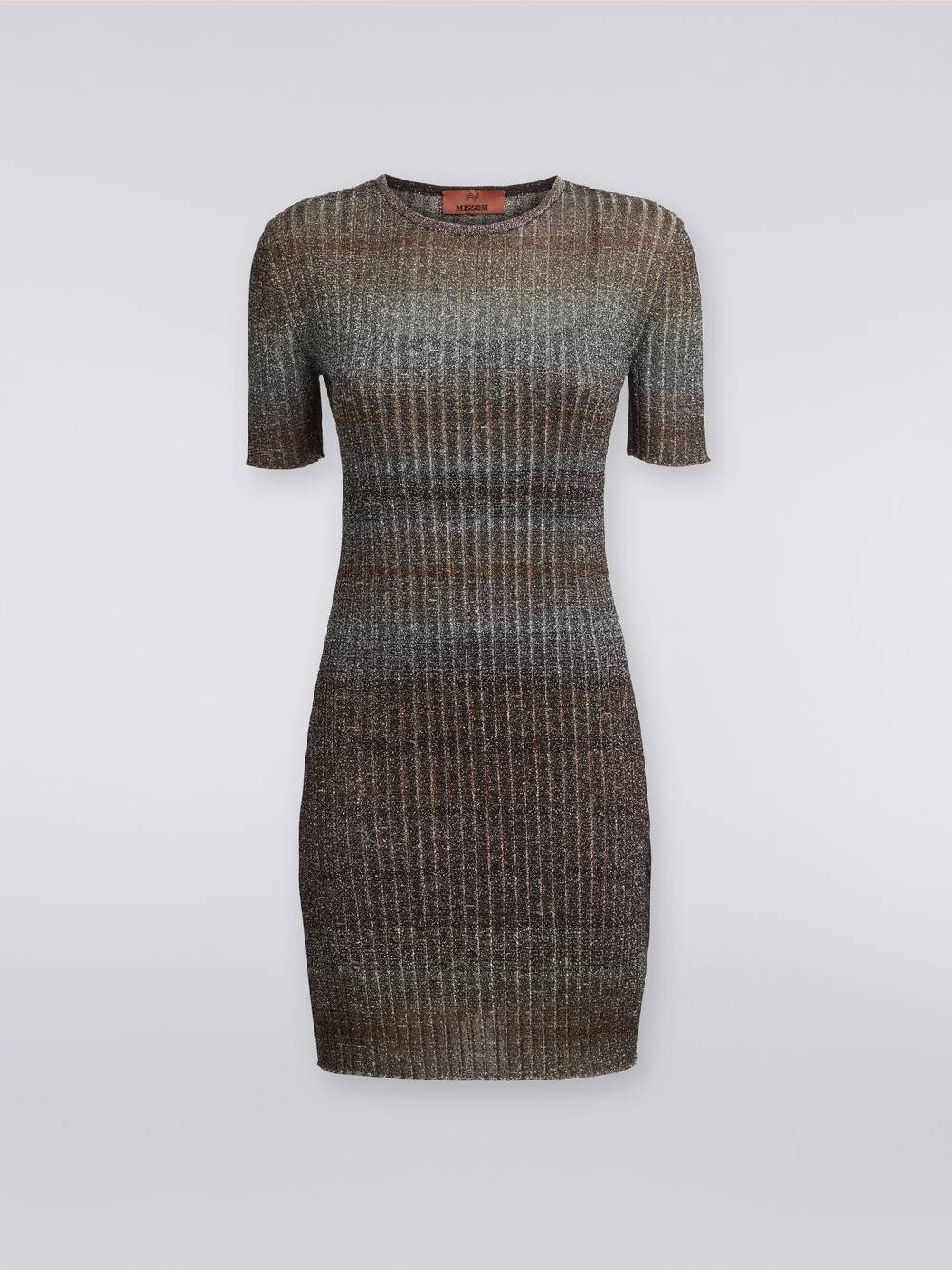 Missoni Mini-abito girocollo a costine con lurex Qualità
