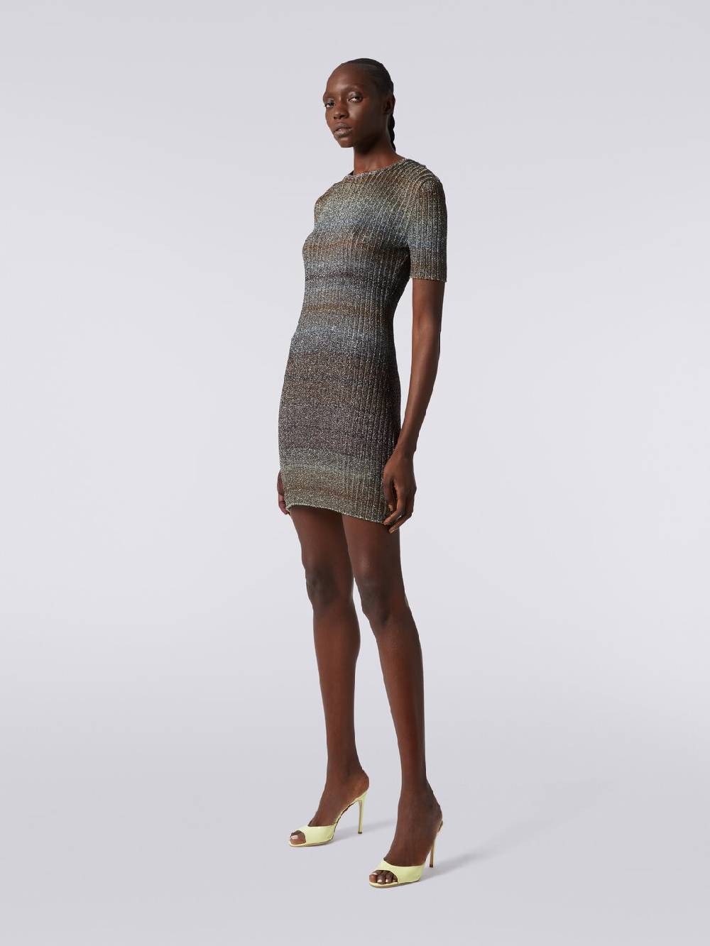 Missoni Mini-abito girocollo a costine con lurex Qualità