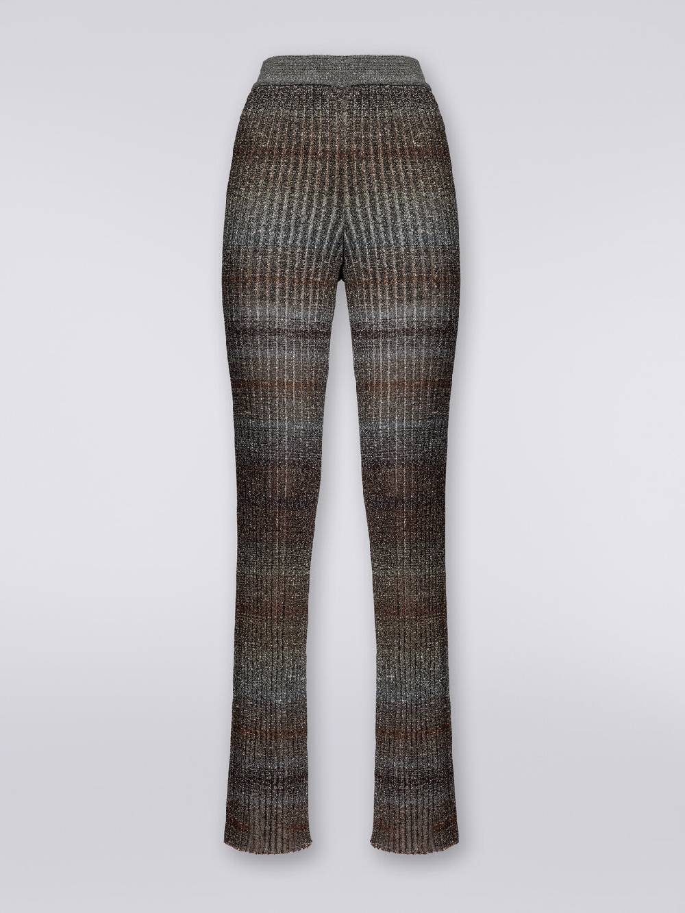 Missoni Pantaloni dritti in viscosa e lurex a costine Vendita
