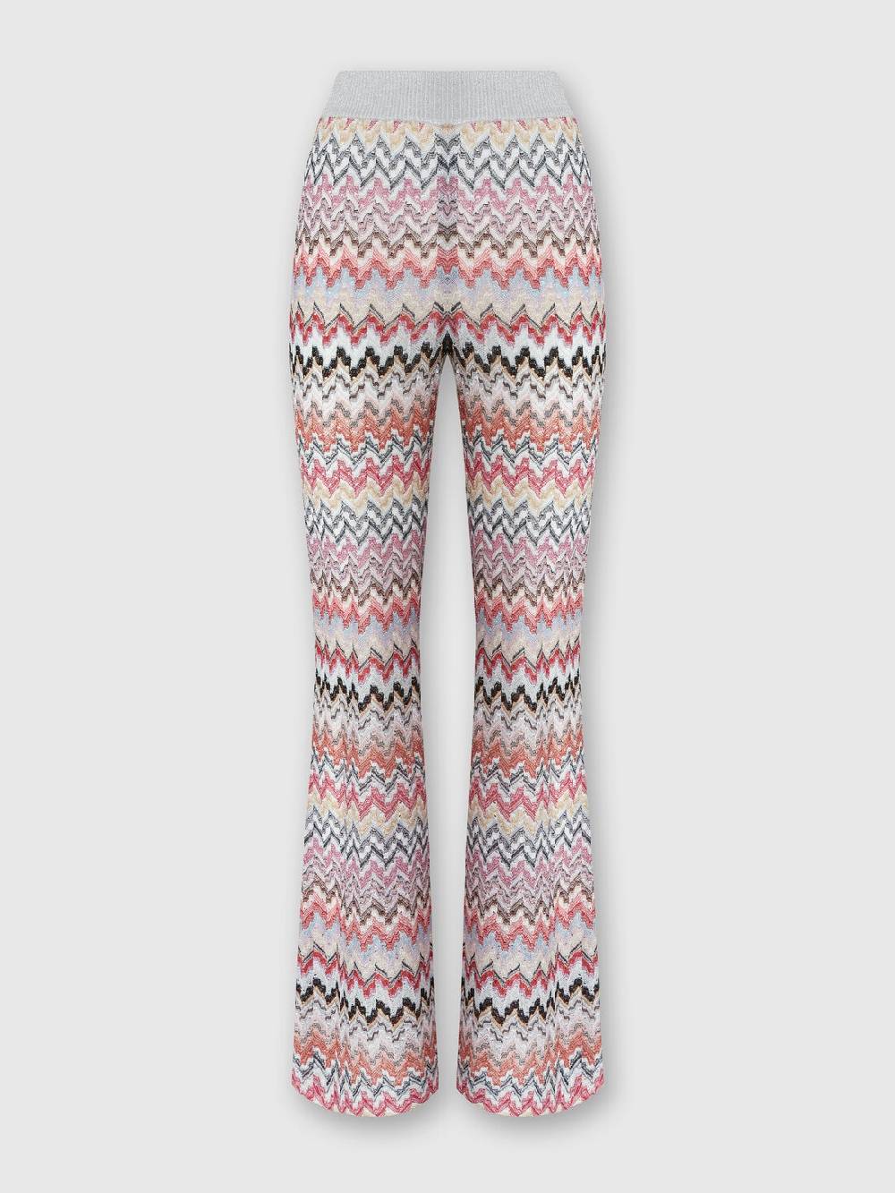 Missoni Pantaloni flare in misto viscosa lamé zig zag Flash Sale