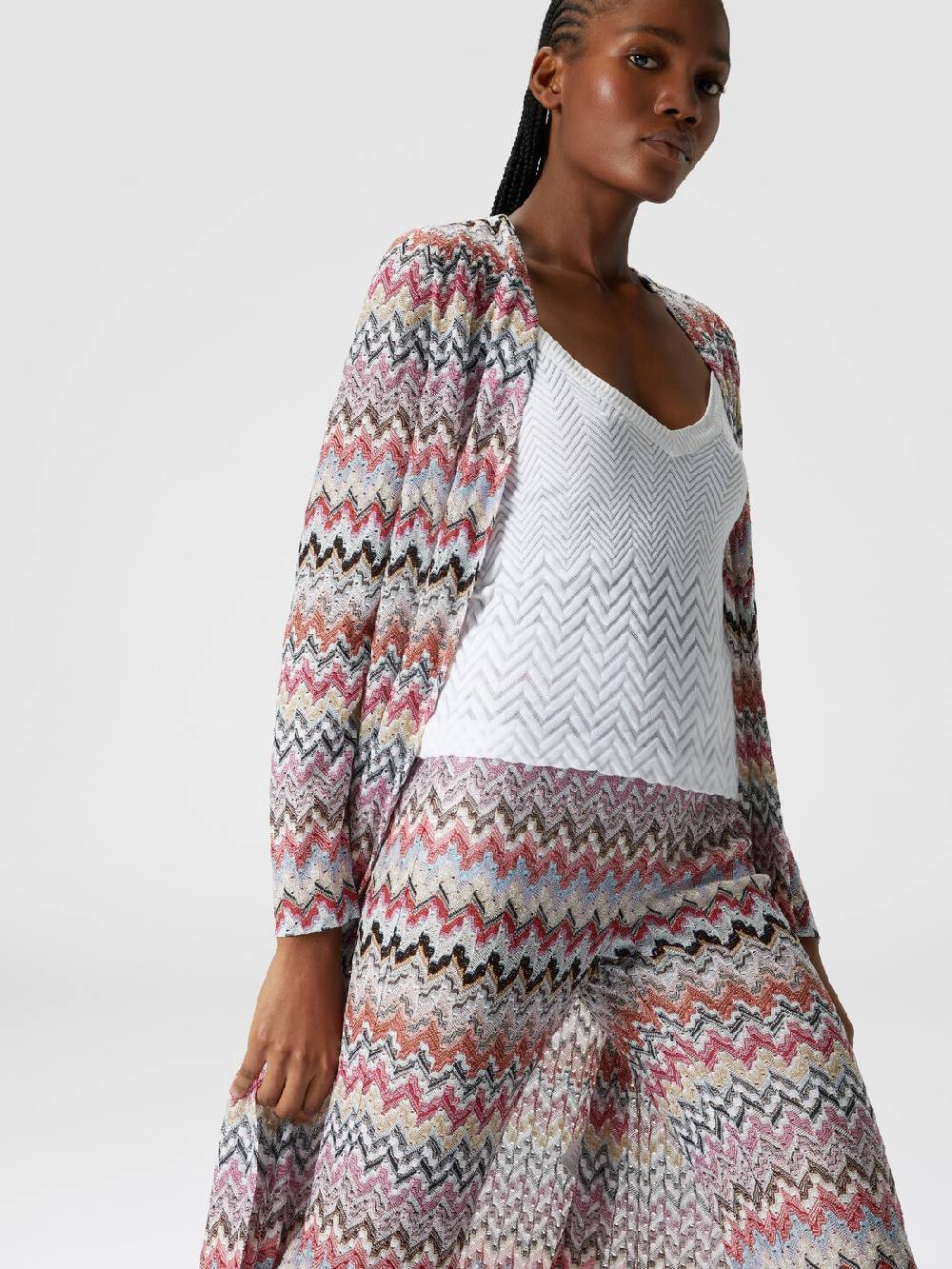 Missoni Pantaloni flare in misto viscosa lamé zig zag Flash Sale