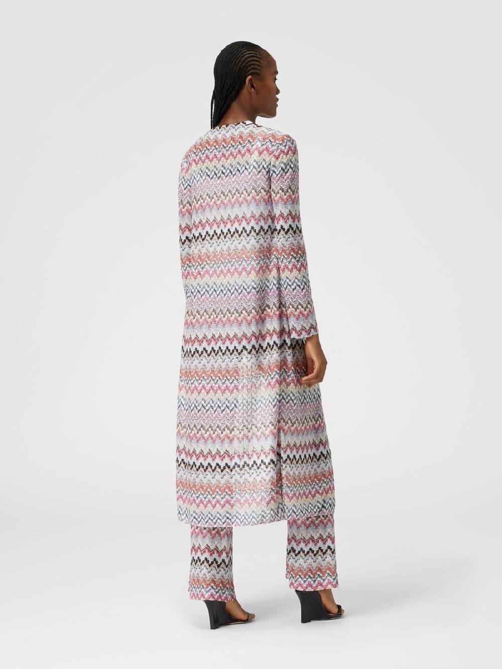 Missoni Cardigan lungo in maglia lamé zig zag Negozi Online