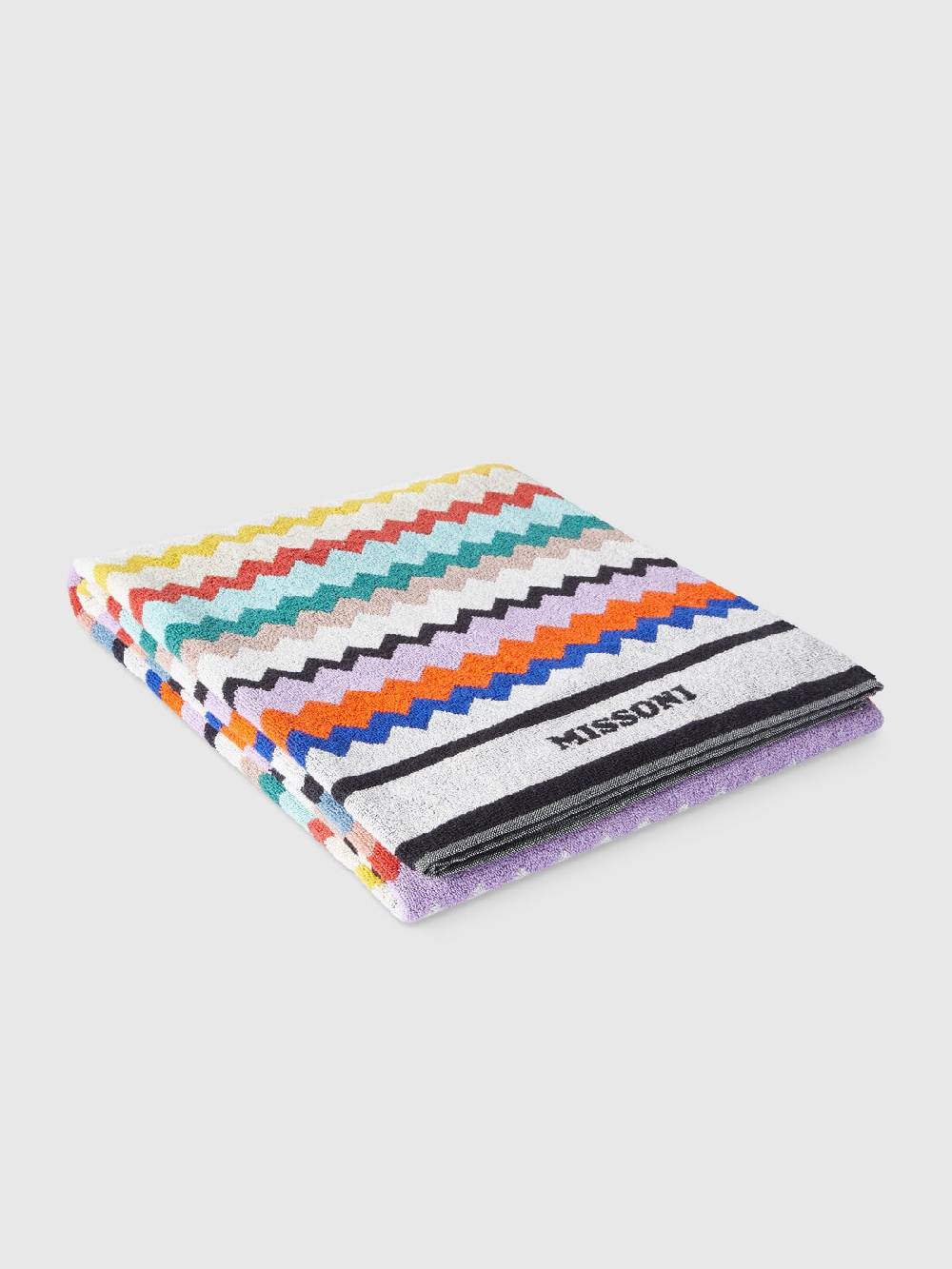 Missoni Telo mare 100x180 cm Riverbero in spugna di cotone zig zag Offerte esclusive