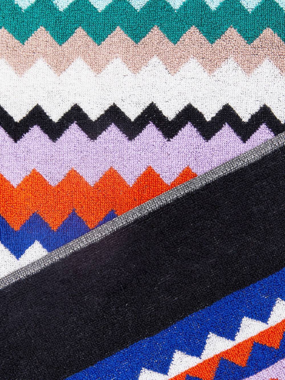 Missoni Telo mare 100x180 cm Riverbero in spugna di cotone zig zag Offerte esclusive
