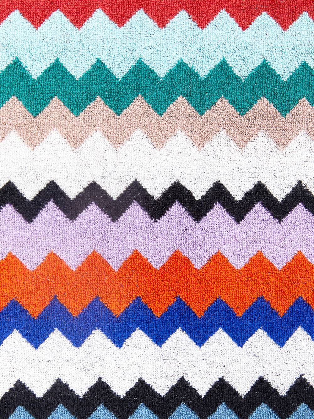 Missoni Telo mare 100x180 cm Riverbero in spugna di cotone zig zag Offerte esclusive