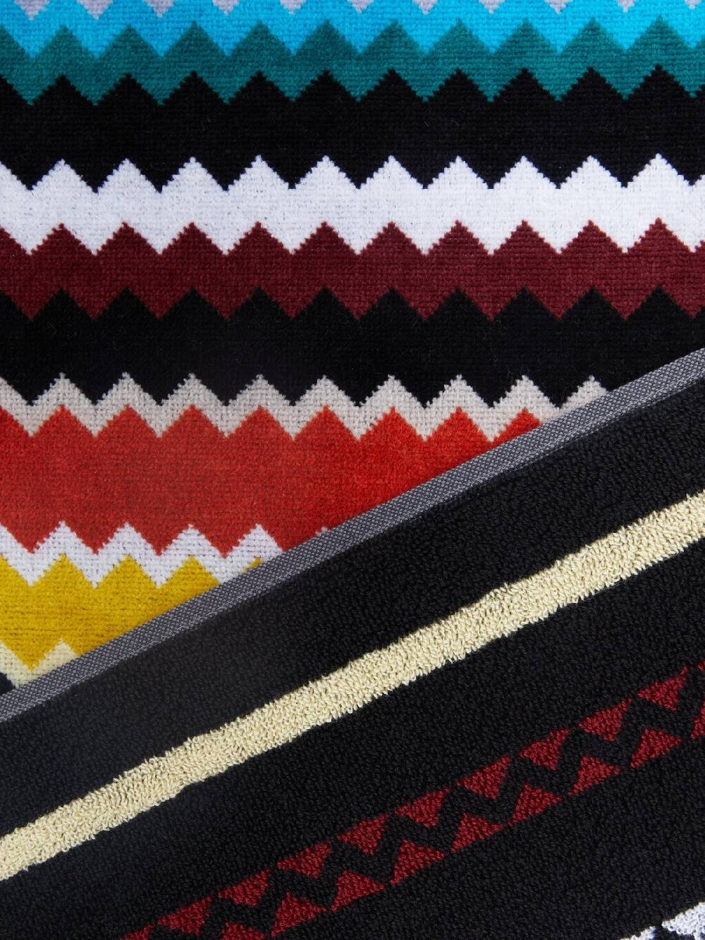 Missoni Set 2 pezzi di asciugamani da bagno Curt in spugna di cotone chevron Nuovi prodotti