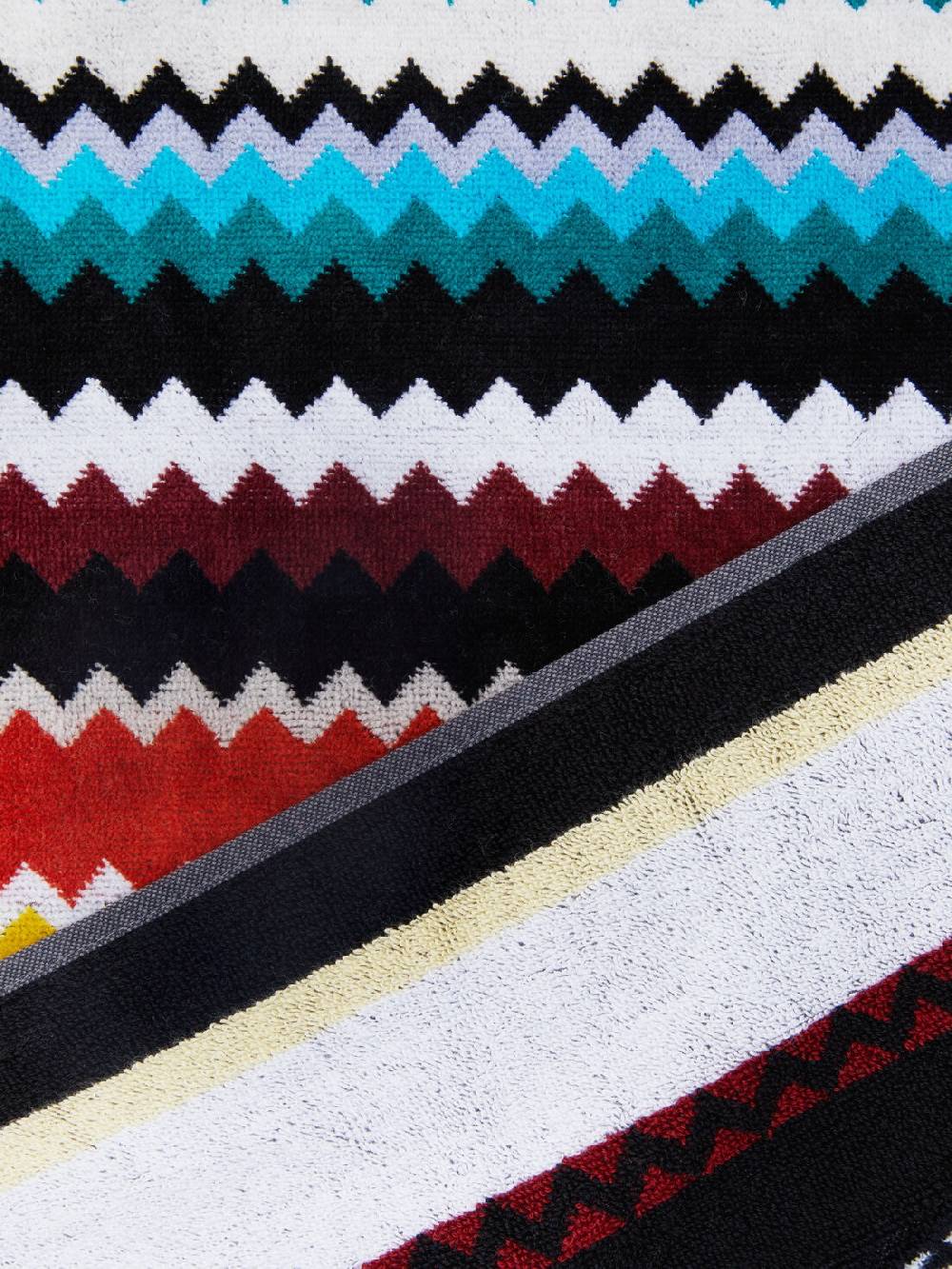Missoni Telo mare 100x180 cm Curt in spugna di cotone zig zag Liquidazione