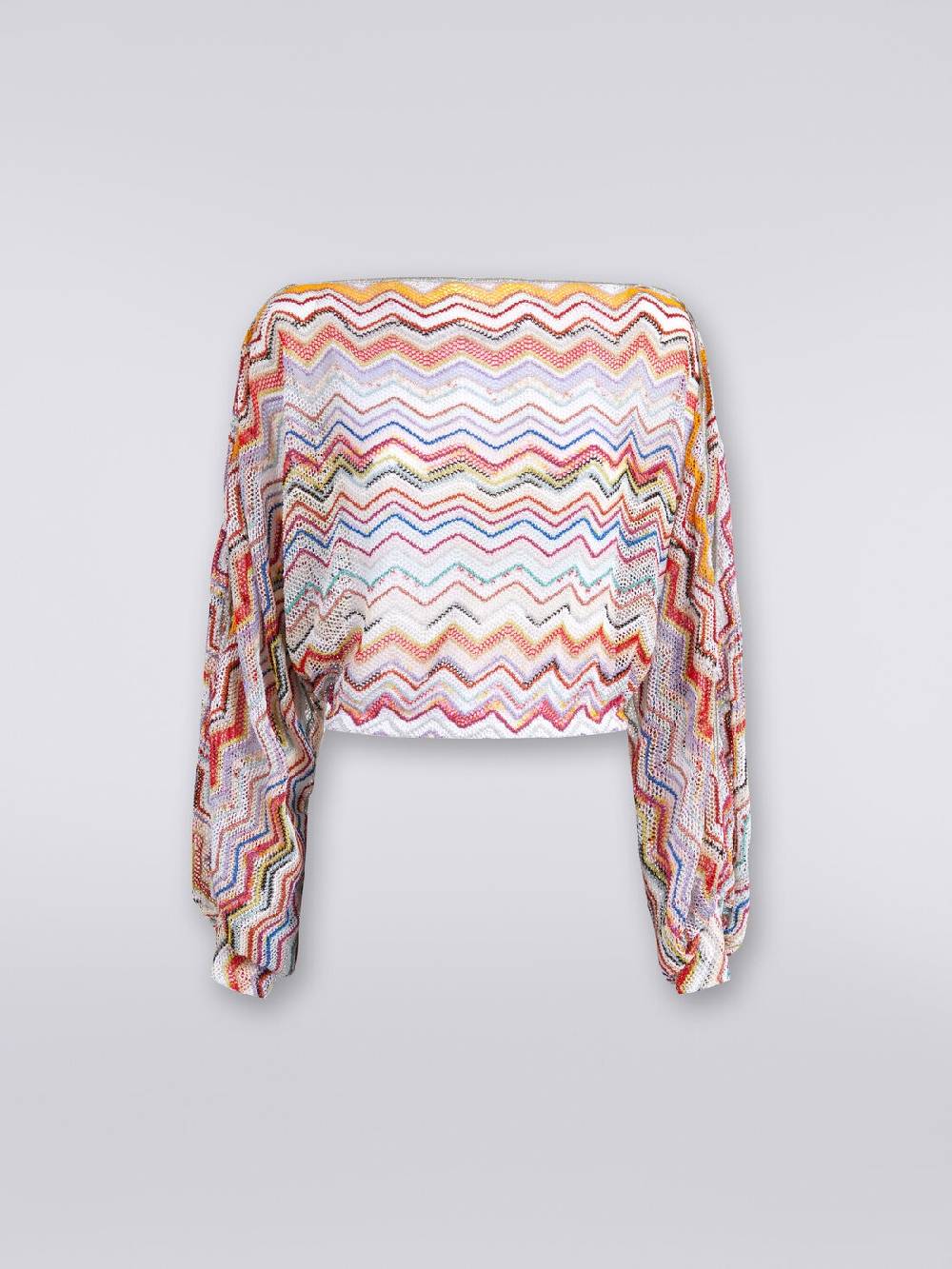 Missoni Top a maniche lunghe in crochet con lurex Prezzo basso