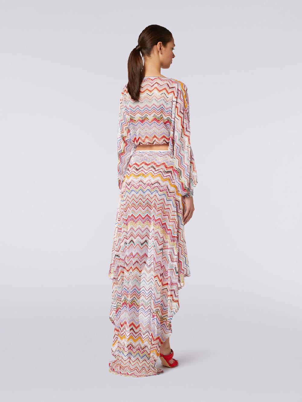 Missoni Top a maniche lunghe in crochet con lurex Prezzo basso