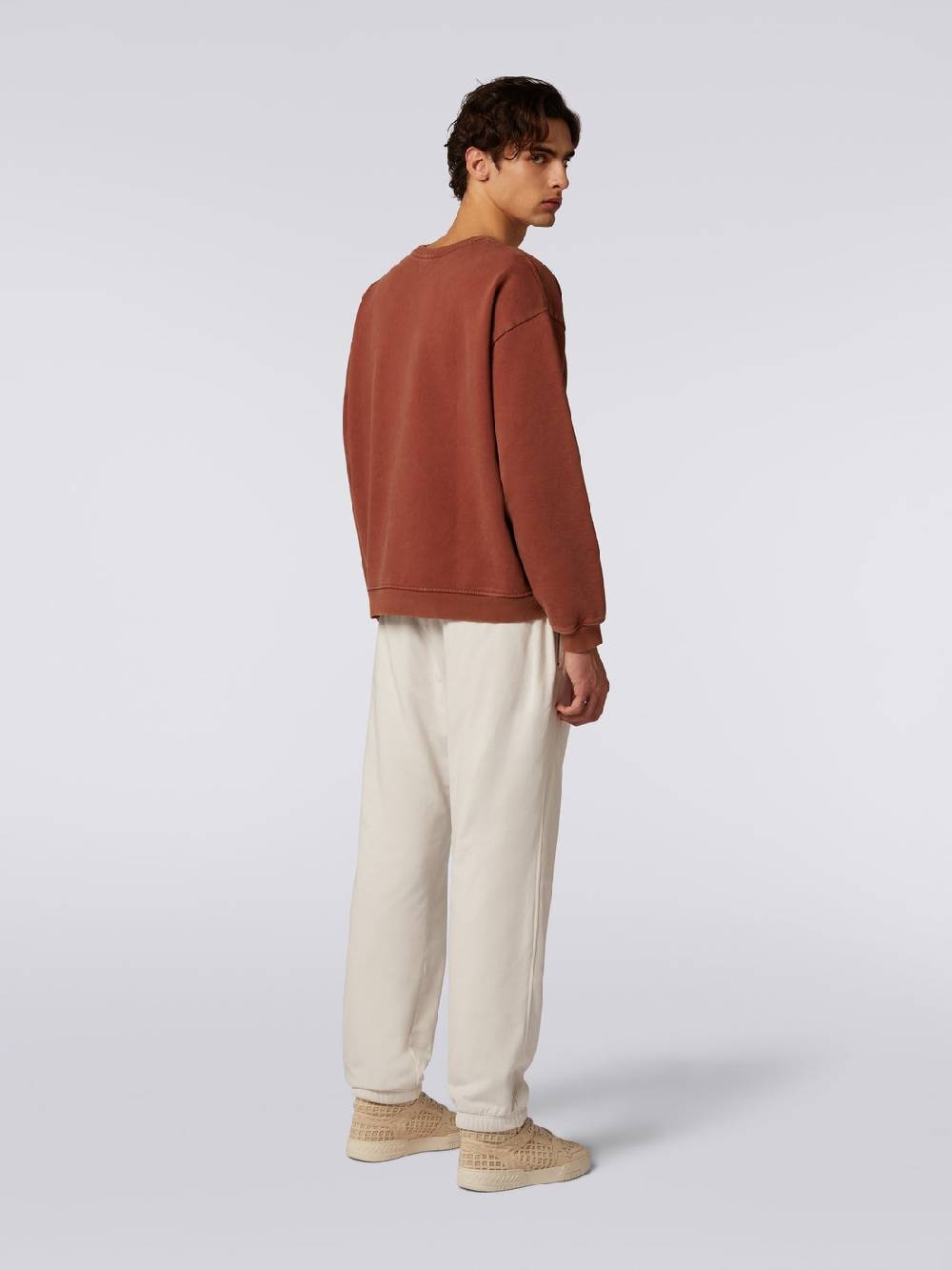 Missoni Pullover girocollo in felpa di cotone con inserto in maglia Super Saving Price