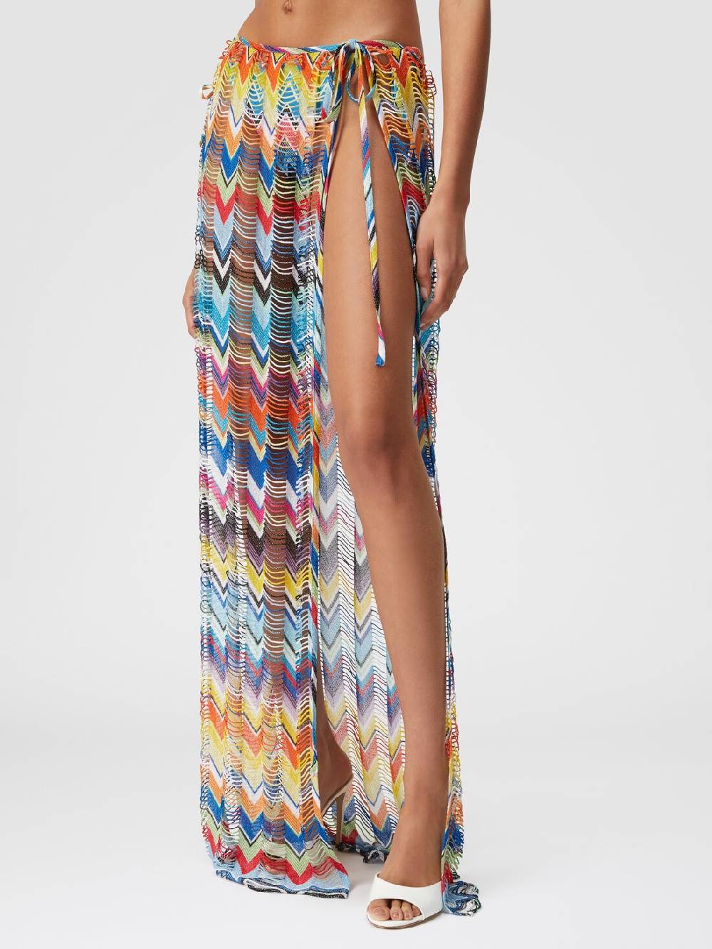 Missoni Gonna copricostume lunga a trama larga con lurex Ultimi tre giorni