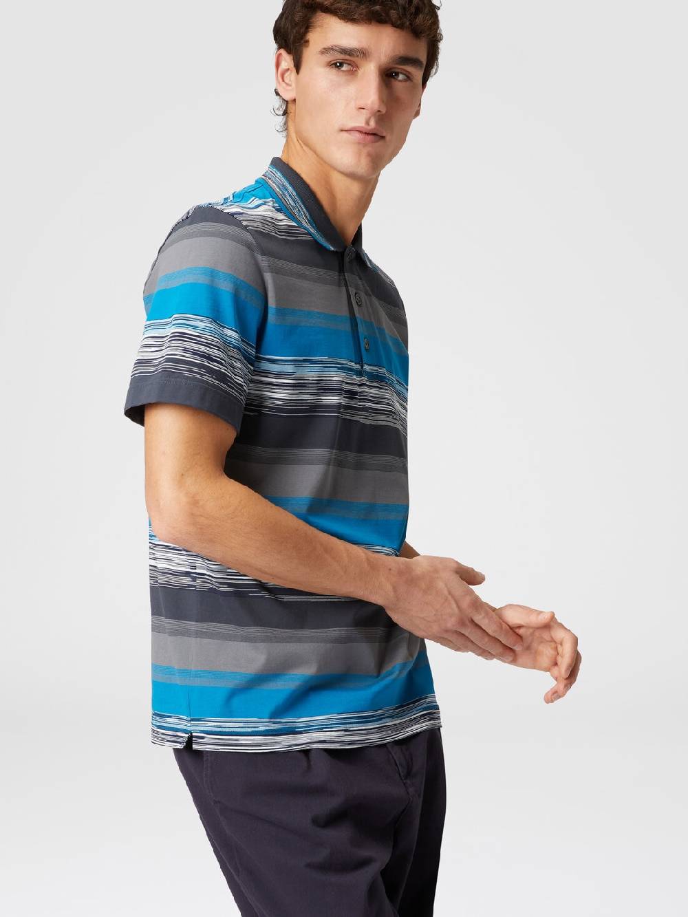 Missoni Polo in jersey di cotone a righe sfumate Latest stili