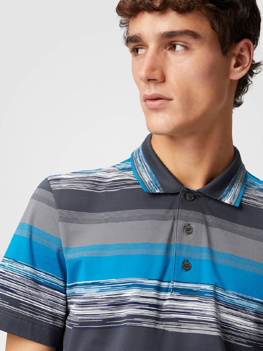 Missoni Polo in jersey di cotone a righe sfumate Latest stili