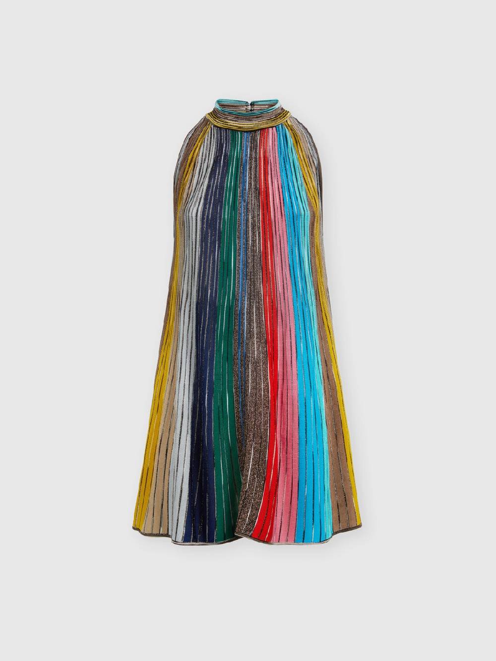 Missoni Mini-abito senza maniche in maglia plissée lamé Ultimo giorno