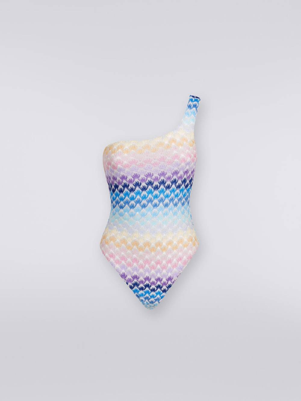 Missoni Costume intero monospalla effetto pizzo con lurex Fino al 60% di sconto