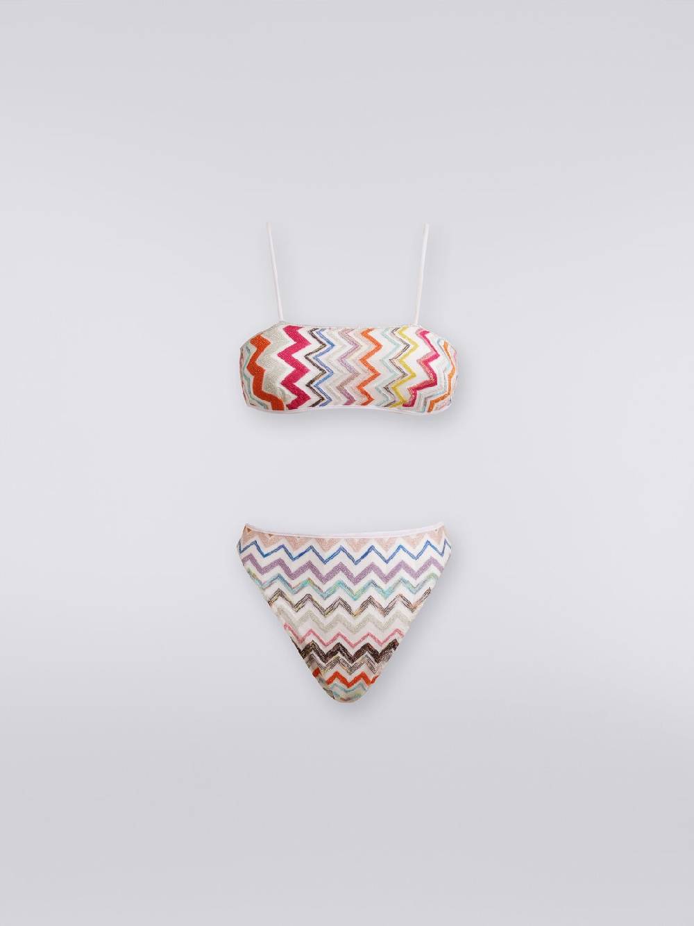 Missoni Bikini in viscosa zig zag con lurex e slip a vita alta Discount Store per i nuovi prodotti