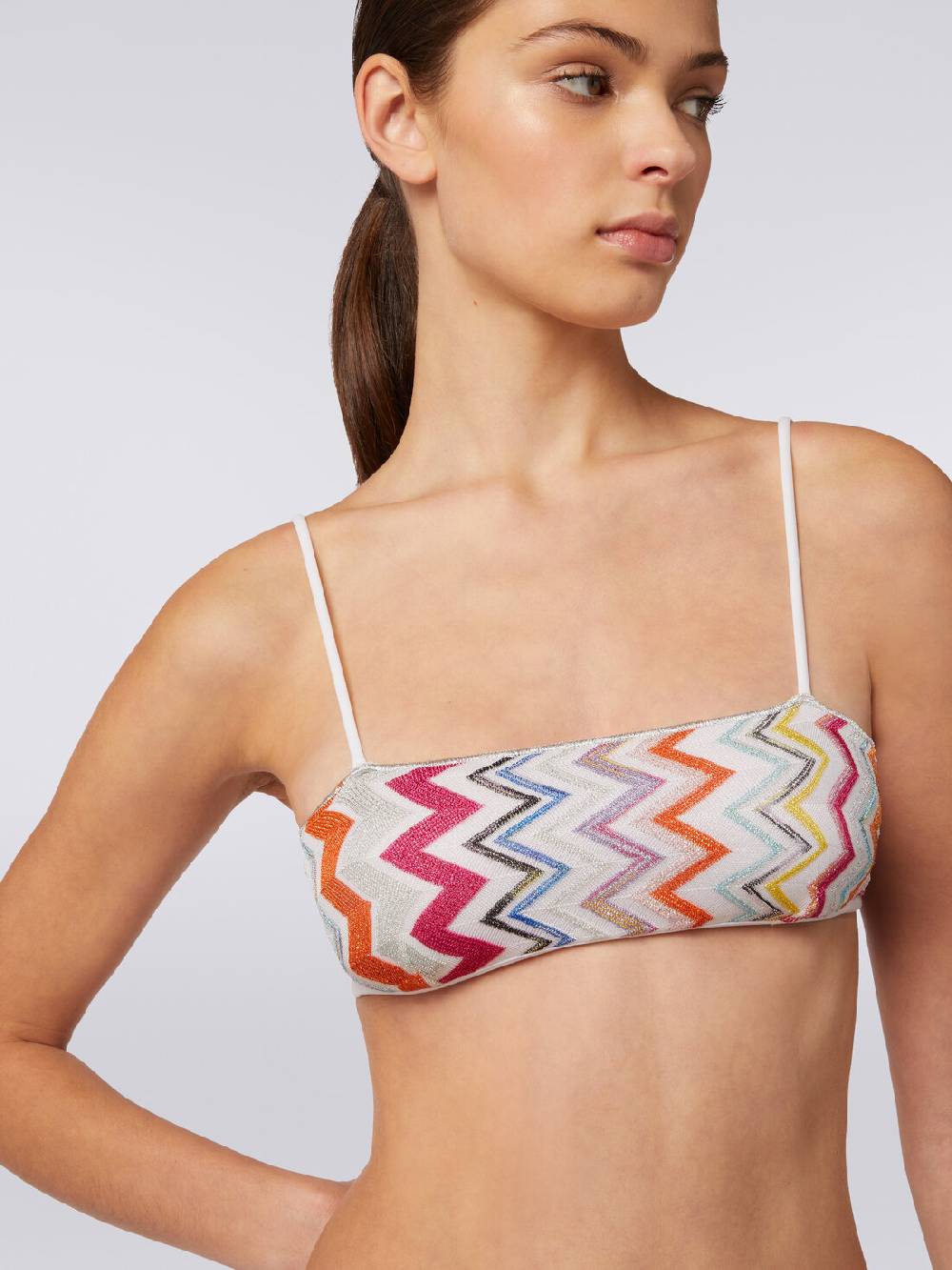 Missoni Bikini in viscosa zig zag con lurex e slip a vita alta Discount Store per i nuovi prodotti
