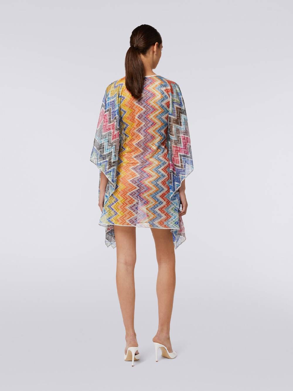 Missoni Caftano copricostume corto zig zag con lurex Enormi sconti