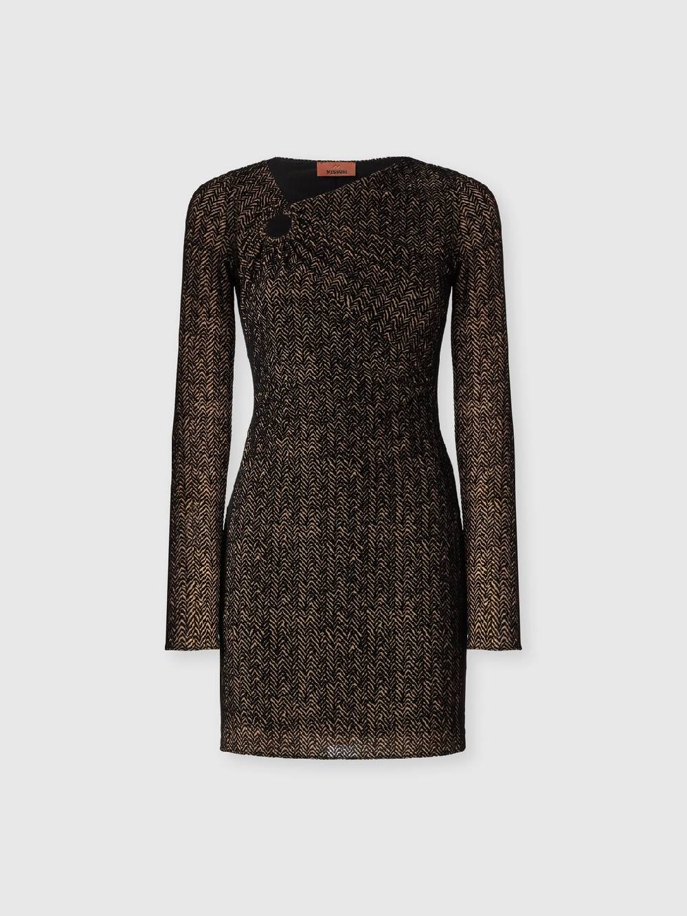 Missoni Mini-abito in tulle con scollatura arricciata Esporta salva