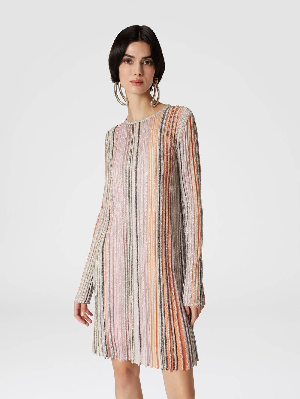 Missoni Abito plissée parzialiazzato con paillettes Duty-free