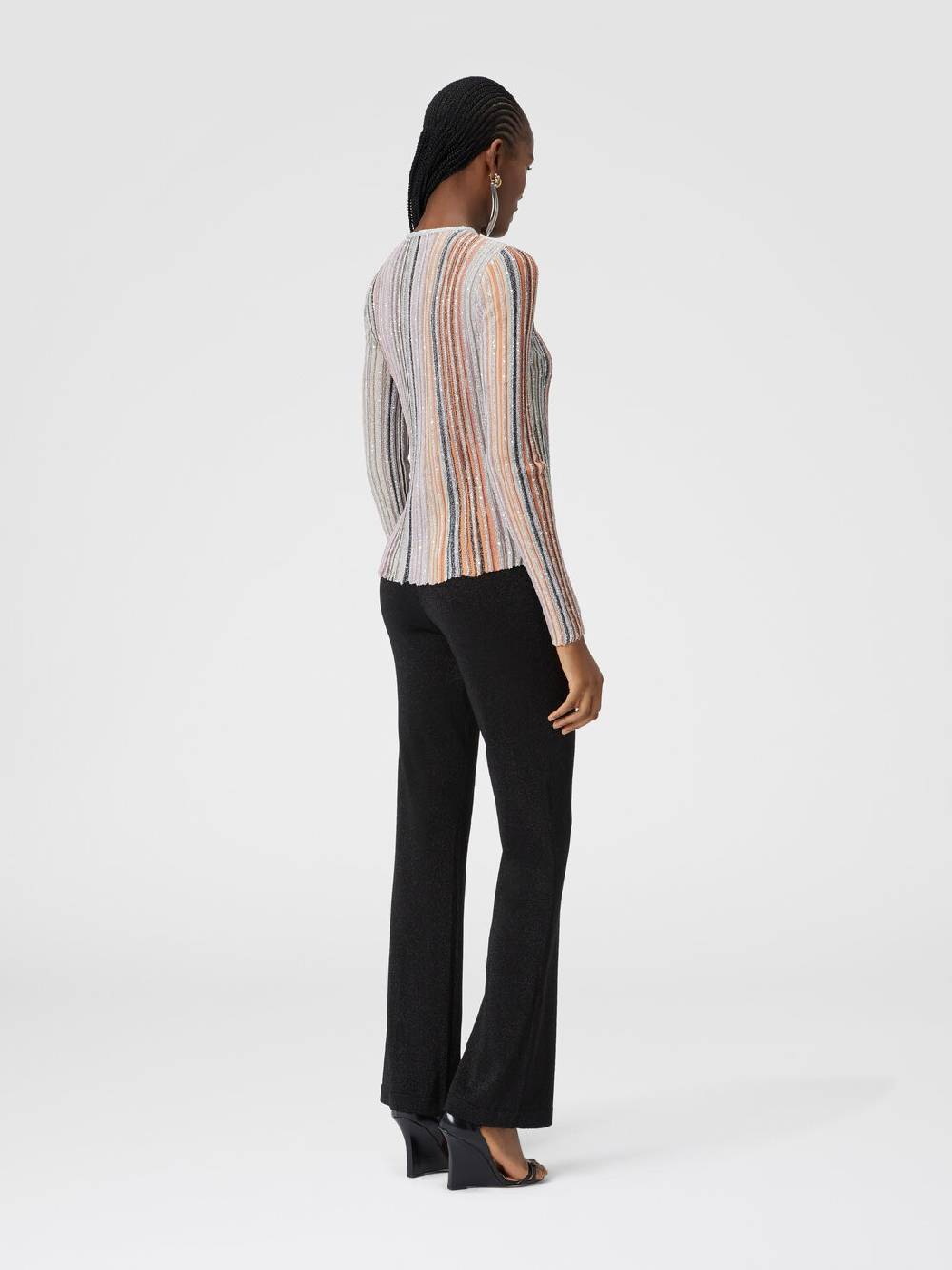 Missoni Maglia a costine parzializzate con paillettes 50% di sconto per tempo limitato