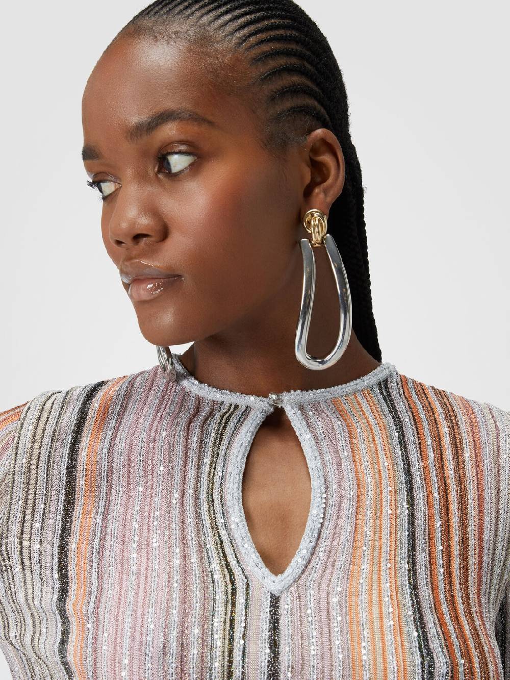 Missoni Maglia a costine parzializzate con paillettes 50% di sconto per tempo limitato