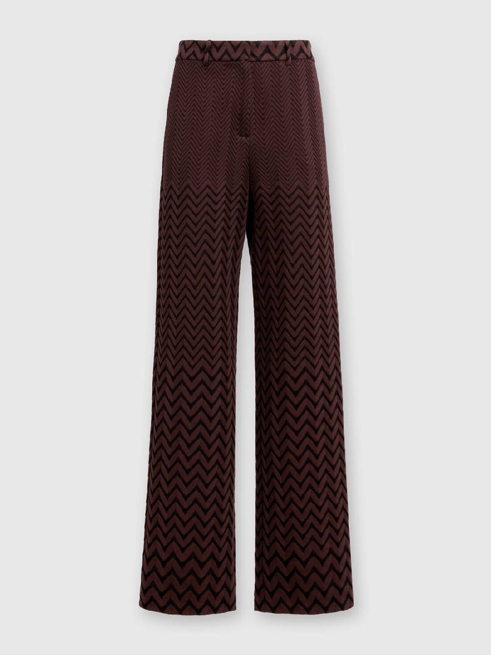 Missoni Pantaloni classici in cotone e viscosa zig zag Sconti questo mese