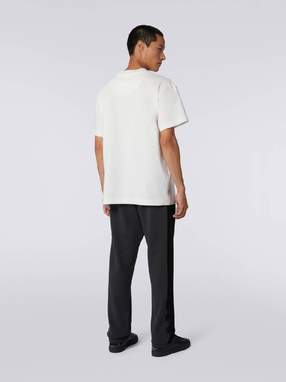 Missoni T-shirt girocollo in cotone con logo in collaborazione con Mike Maignan Italy