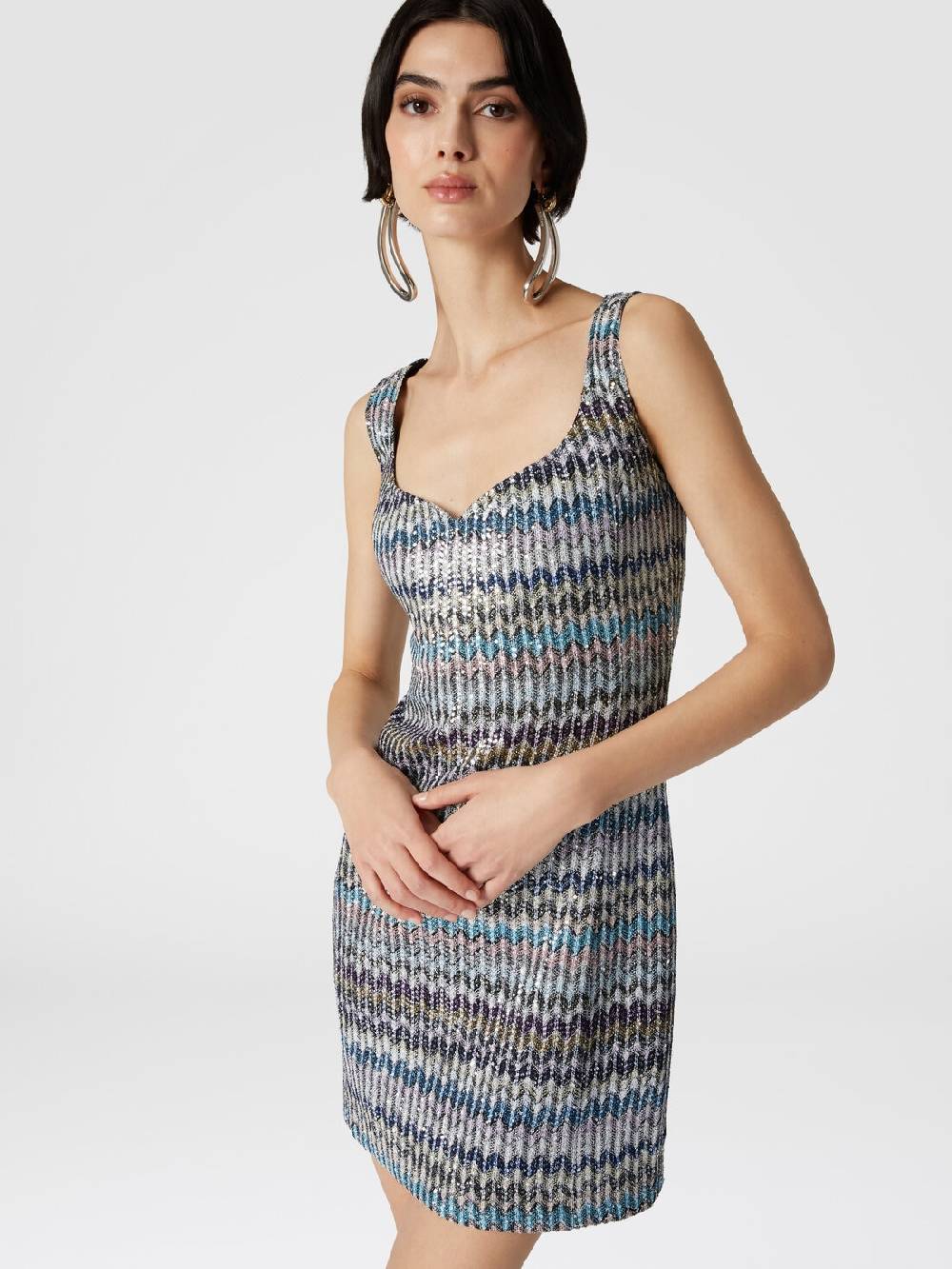 Missoni Mini-abitoin maglia lamé con scollatura a cuore Spedizione Gratuita
