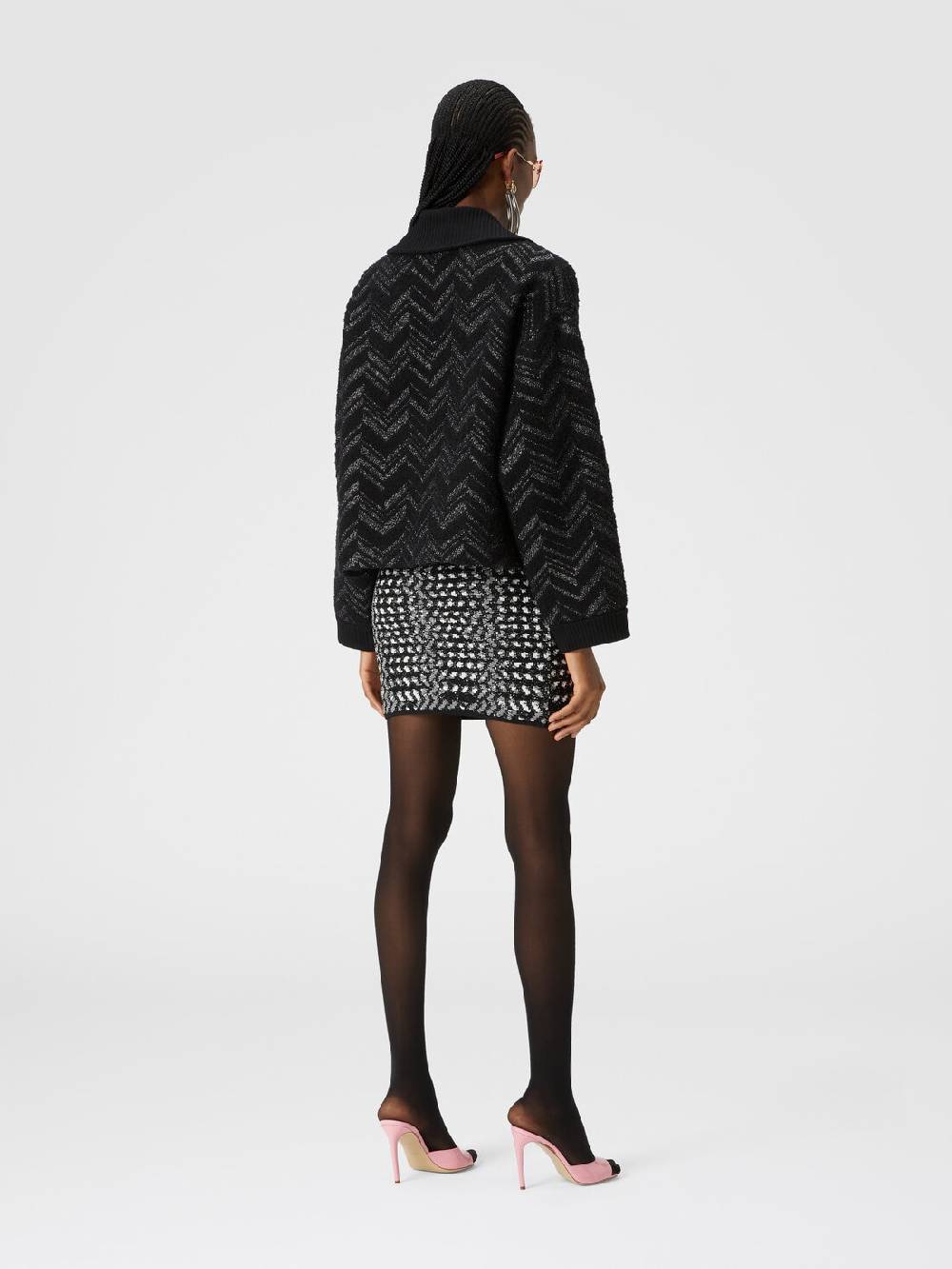 Missoni Minigonna con zig zag goffrato lamé Qualità Garantita