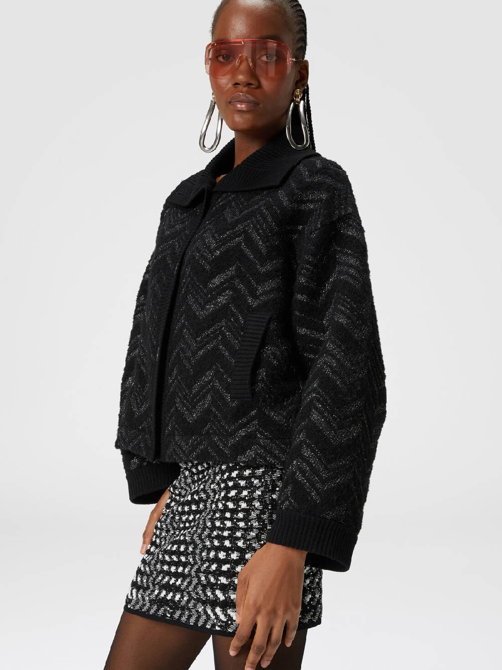 Missoni Minigonna con zig zag goffrato lamé Qualità Garantita