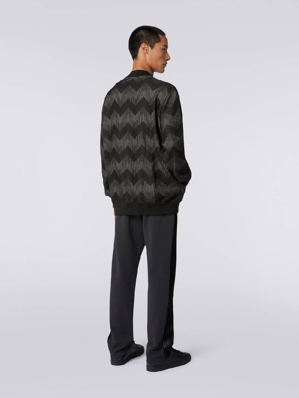 Missoni Bomber in misto cotone zig zag in collaborazione con Mike Maignan Sottocosto