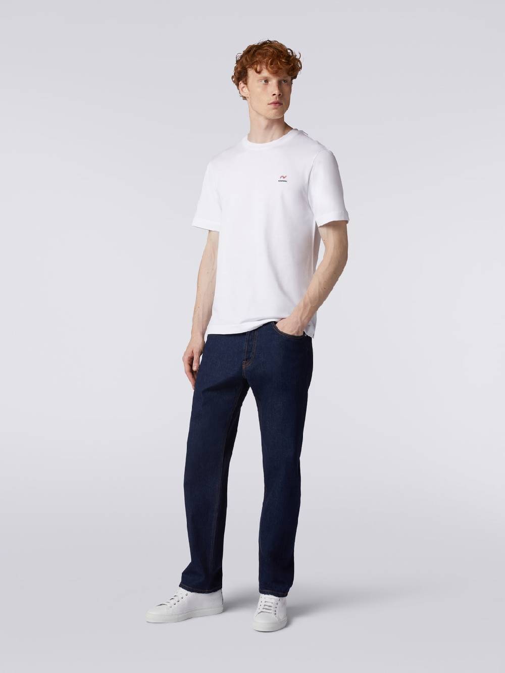 Missoni T-shirt girocollo in cotone con ricamo e logo Novità