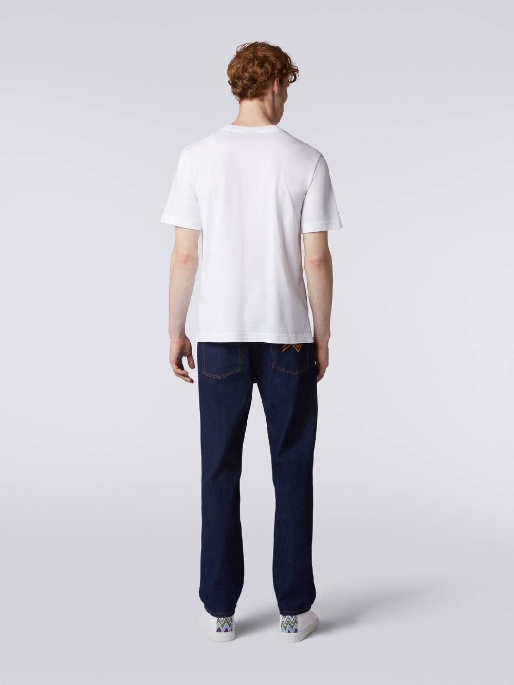 Missoni T-shirt girocollo in cotone con ricamo e logo Novità
