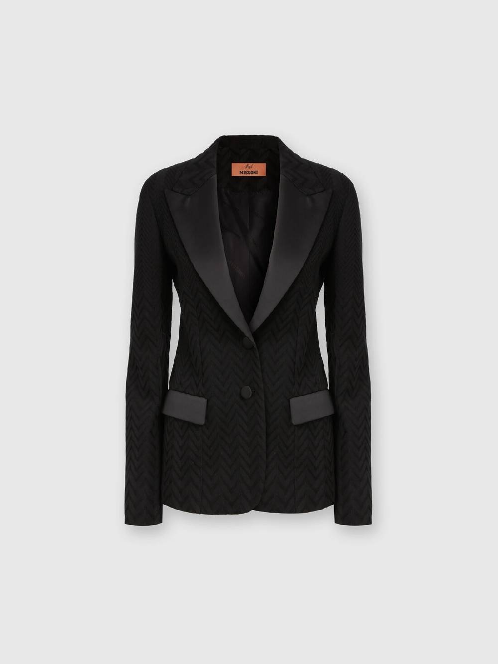 Missoni Blazer chevron con dettagli in raso Saldi