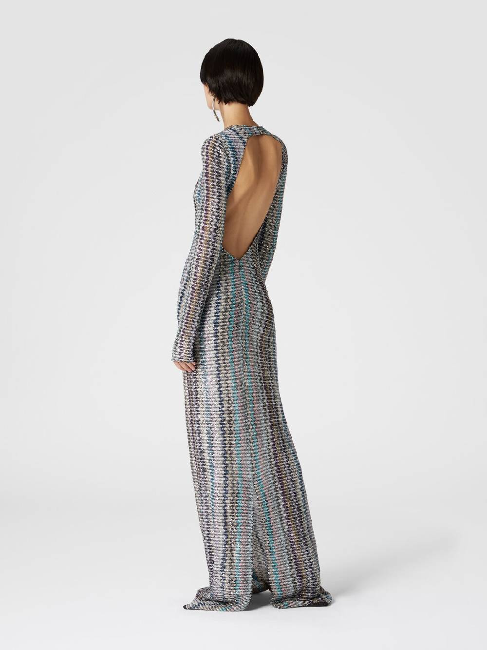 Missoni Abito lungo con paillettes e dettaglio cut out Offerte