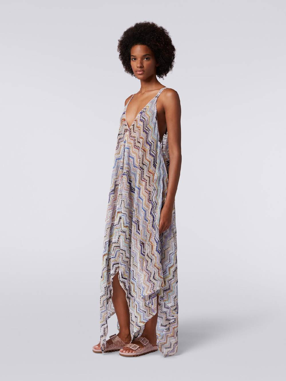 Missoni Copricostume lungo in crochet zig zag con lurex I Più Venduti