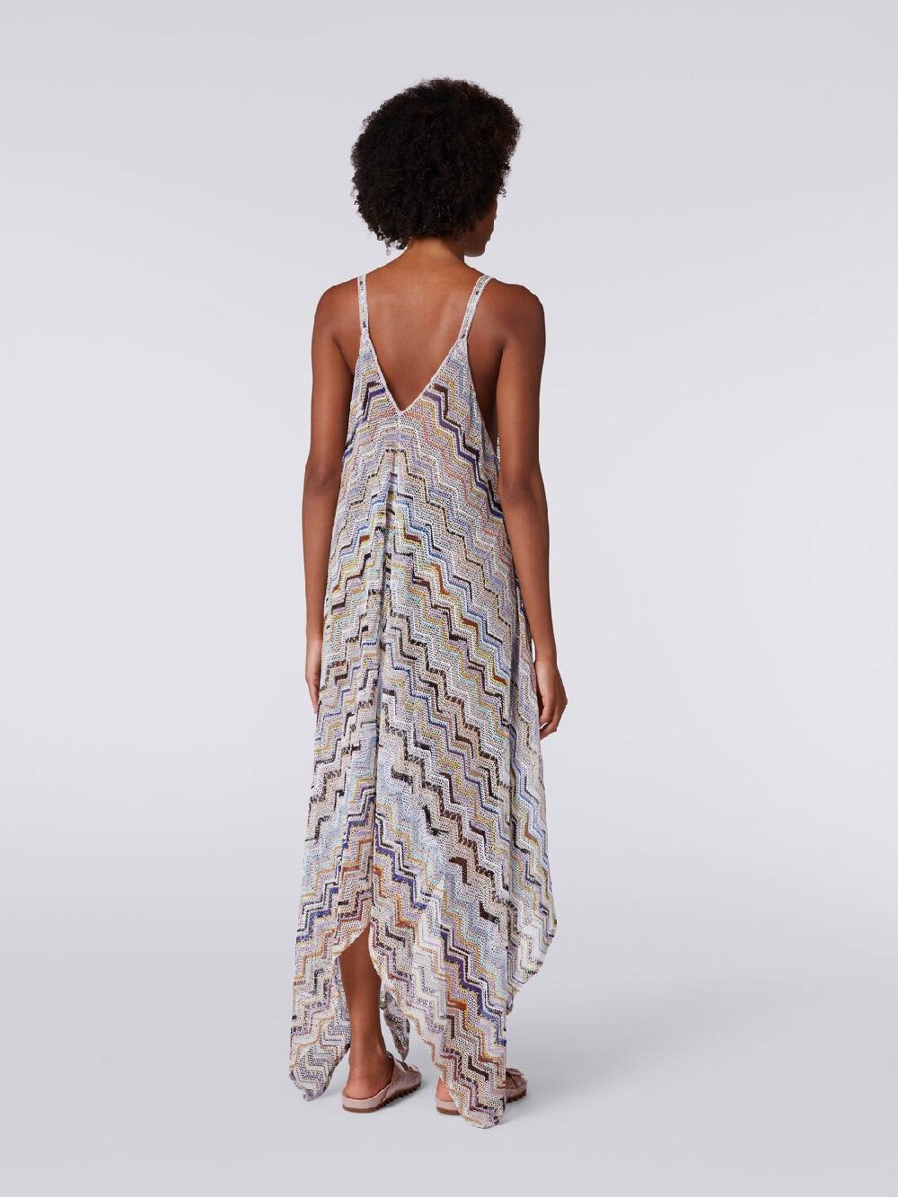 Missoni Copricostume lungo in crochet zig zag con lurex I Più Venduti