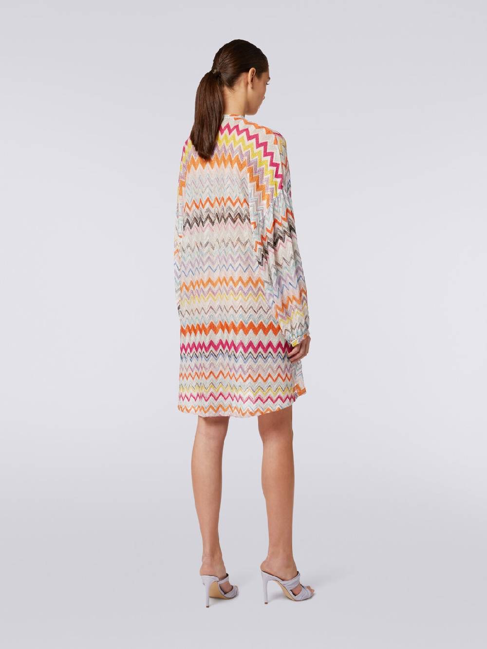 Missoni Caftano copricostume corto con motivo zig zag e lurex Negozio