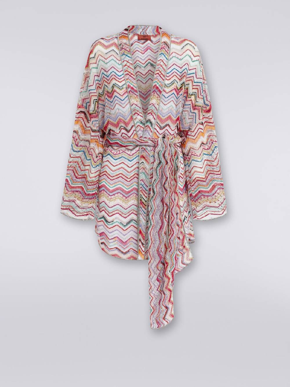 Missoni Copricostume a vestaglia in crochet zig zag con lurex Spedizione gratuita