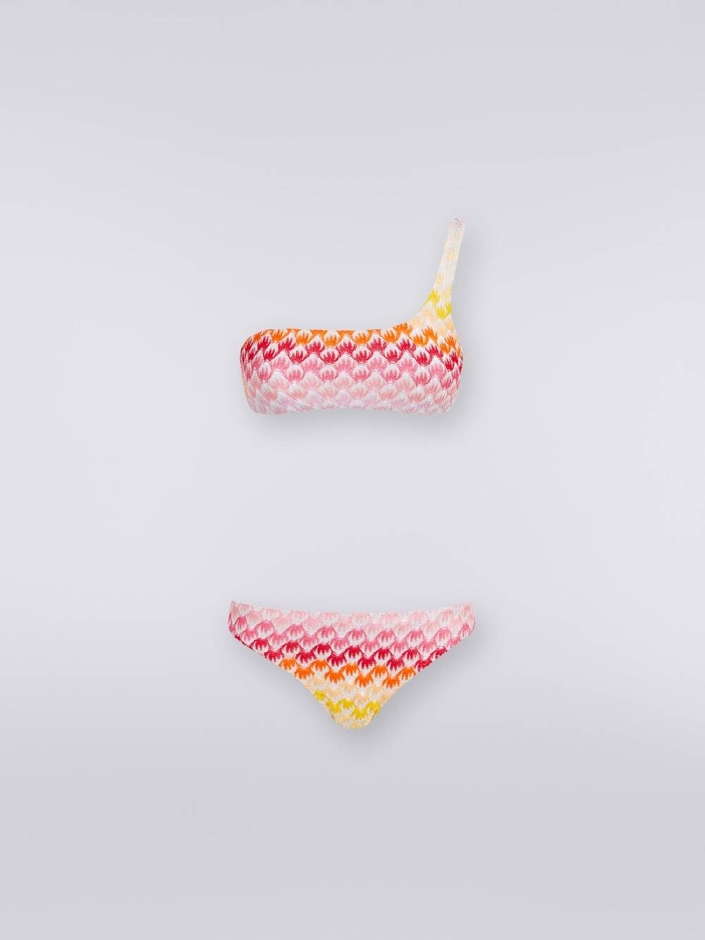 Missoni Bikini monospalla effetto pizzo dégradé con lurex Sconto di tempo limitato