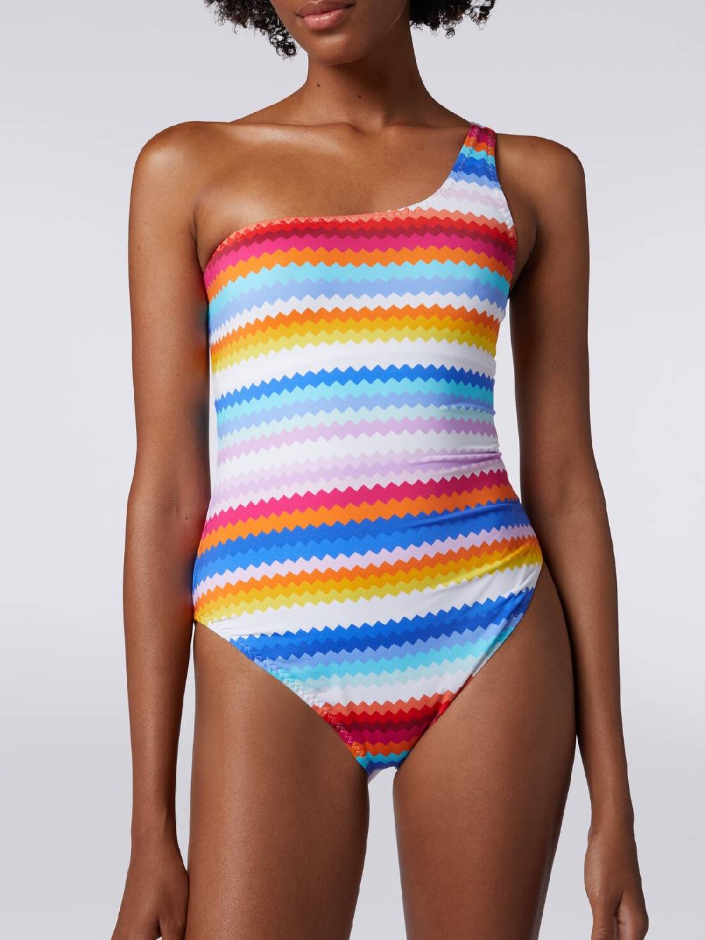 Missoni Costume intero monospalla stampa zig zag Offerta speciale