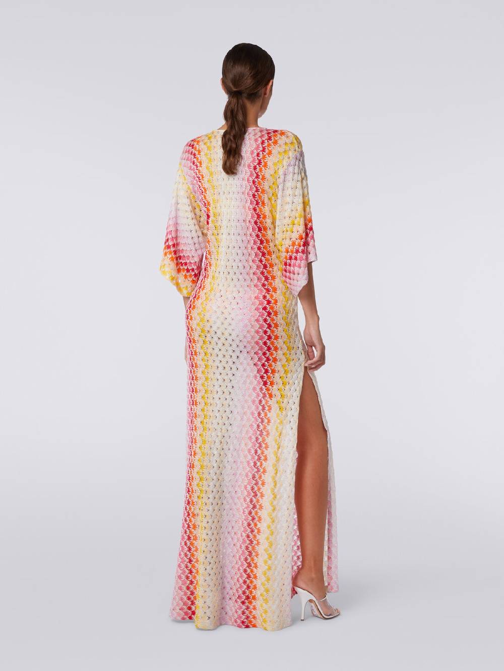 Missoni Caftano copricostume lungo effetto pizzo dégradé con lurex Offerta natalizia