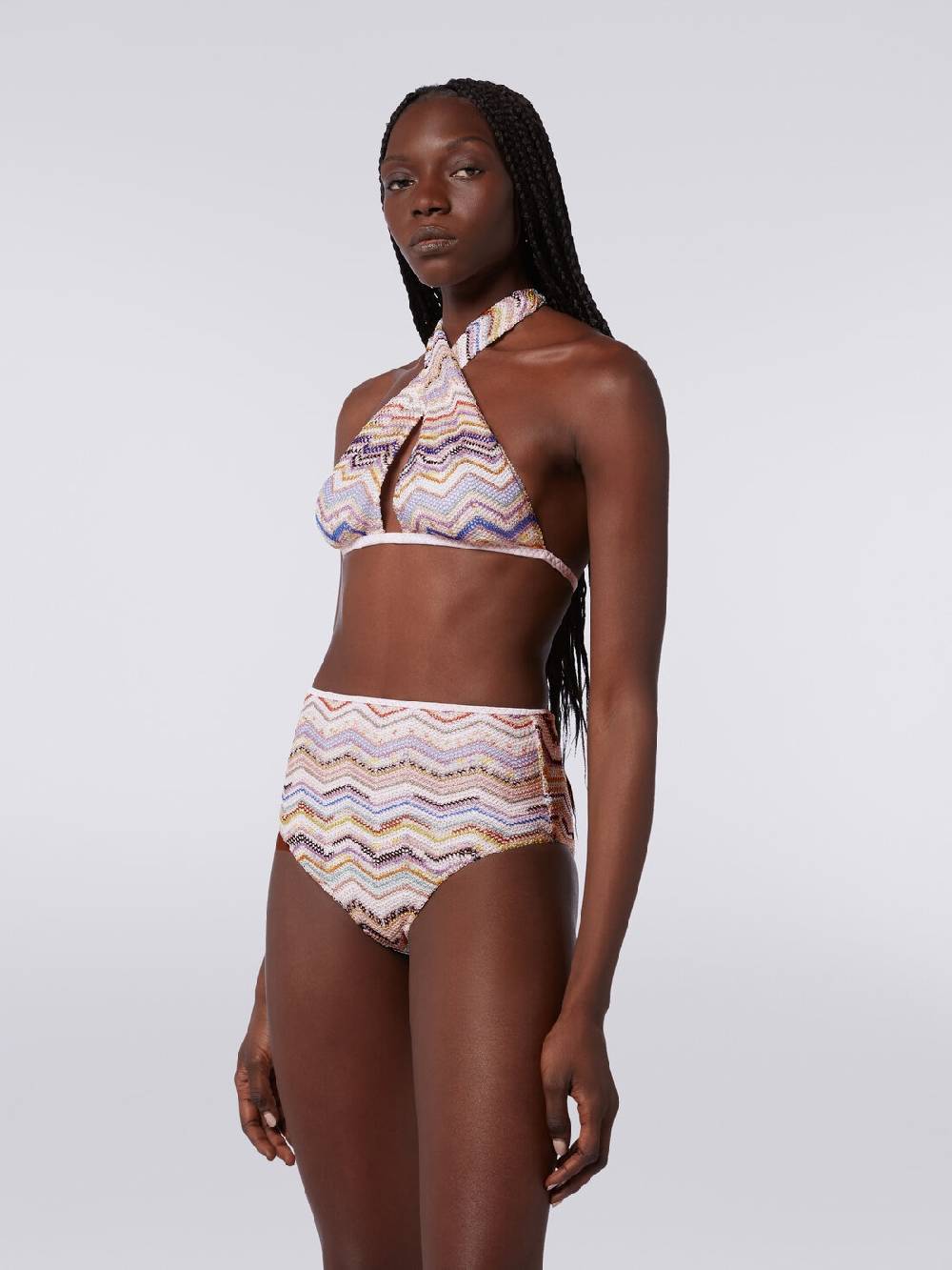 Missoni Bikini in crochet con lurex e slip a vita alta Offerta per la Festa della Mamma