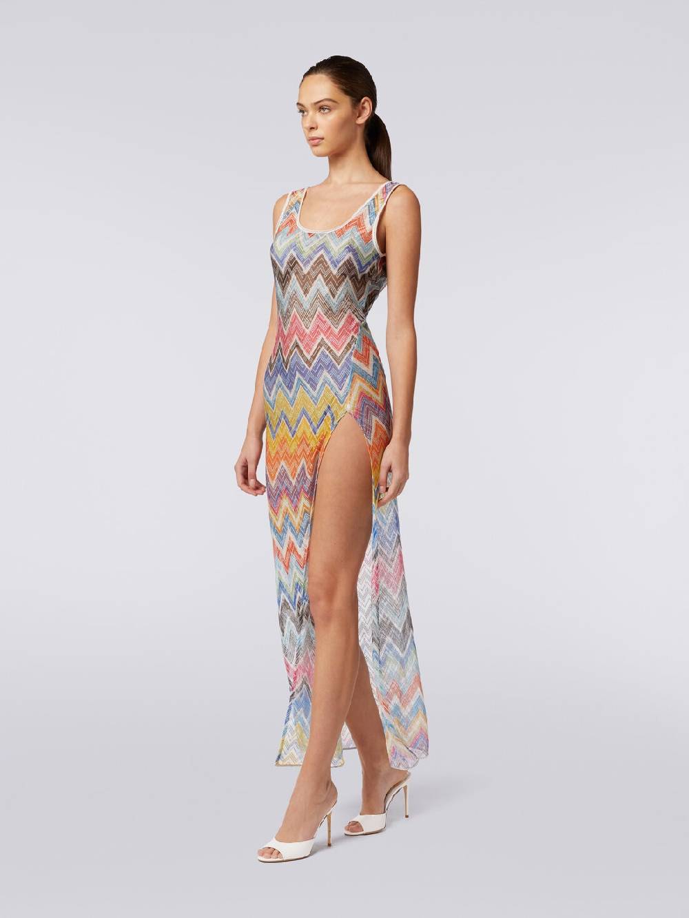 Missoni Copricostume lungo stampa zig zag con lurex Offerta Giorno del Papà