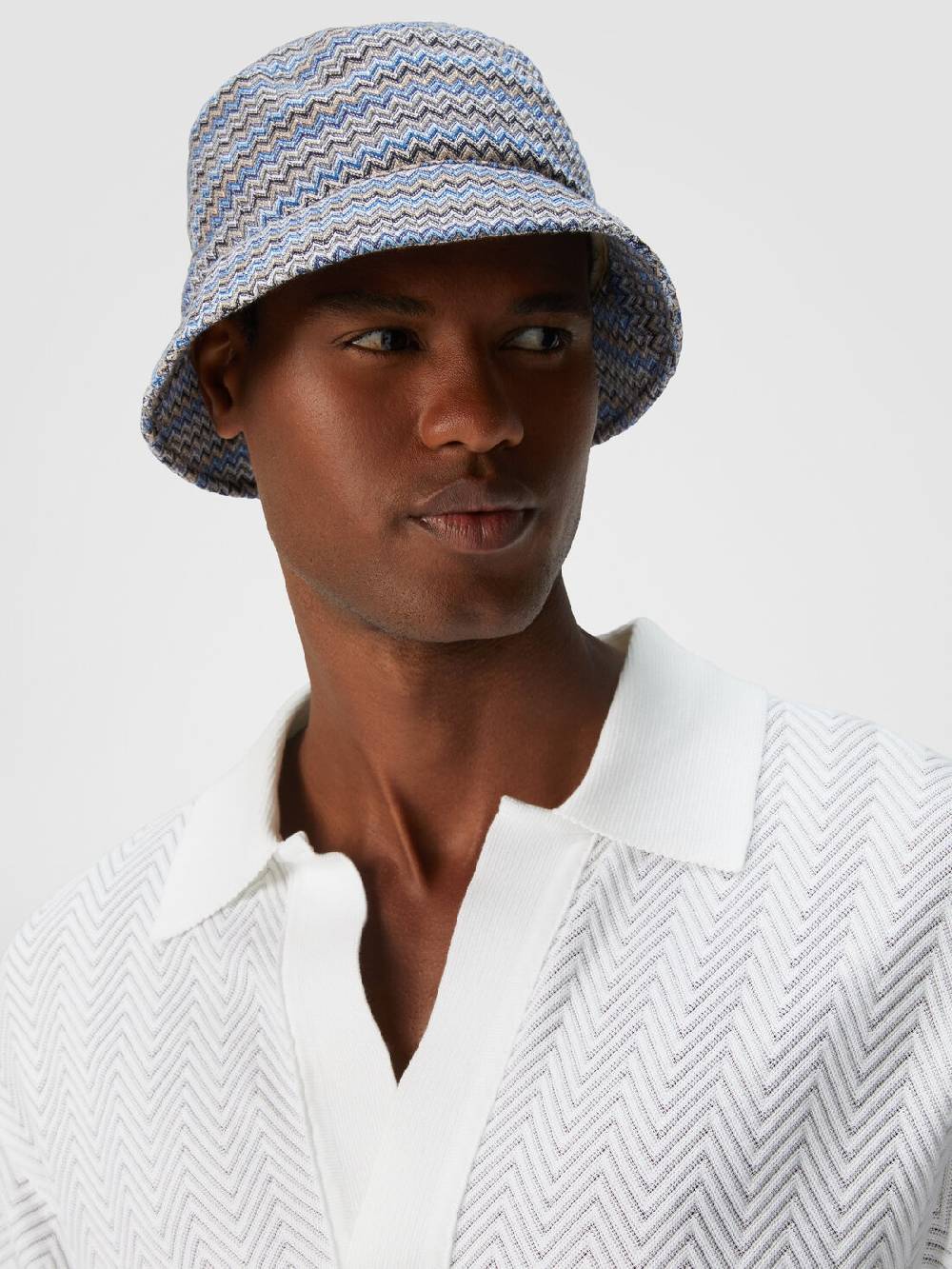 Missoni Bucket hat in viscosa e cotone zig zag Smaltimento dello stoccaggio