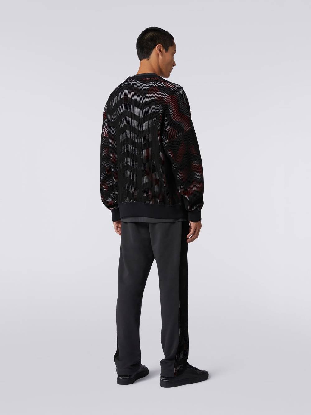 Missoni Maglione girocollo in misto cotone chevron in collaborazione con Mike Maignan Vendita calda
