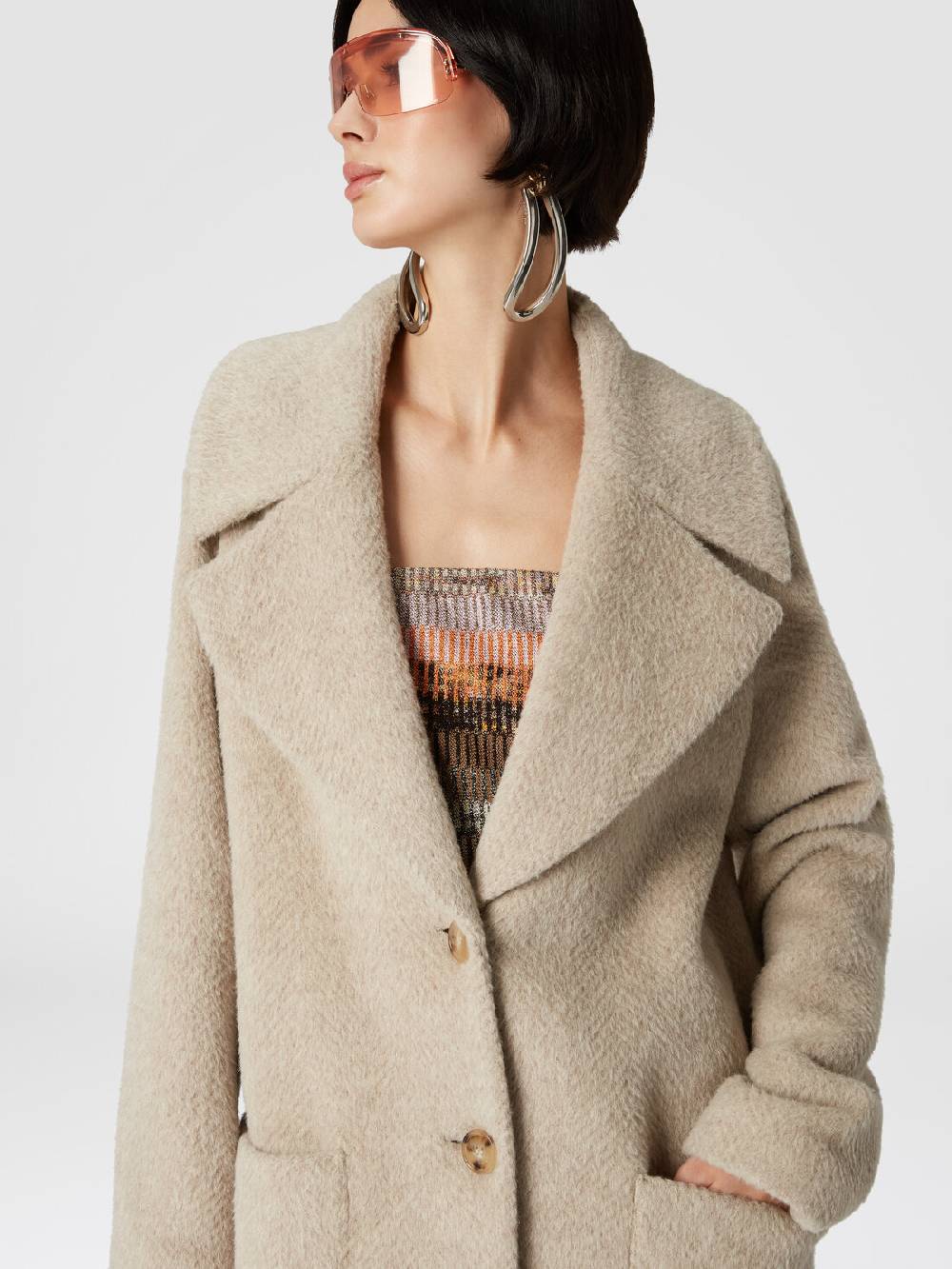 Missoni Cappotto lungo in misto alpaca Online Outlet