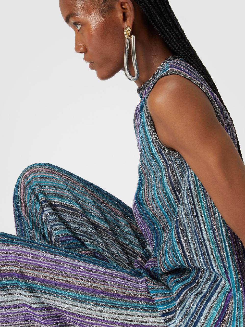 Missoni Pantapalazzo a costine con paillettes Offerte esclusive